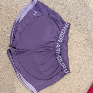 Under Armour Women's Lavender Athletic Shorts